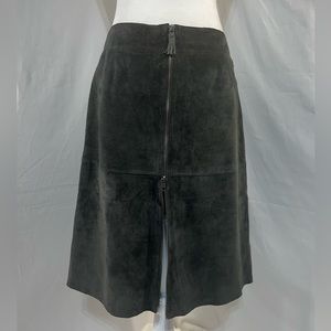 Isaac Mizrahi Suede Leather Skirt Size 6